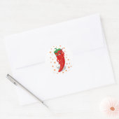 Sticker Rond Red Hot Pepper Diva (Enveloppe)