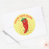 Sticker Rond Red Hot Pepper Diva Star de tir (Enveloppe)