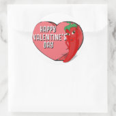 Sticker Rond Red Hot Pepper Diva Valentines (Sac)