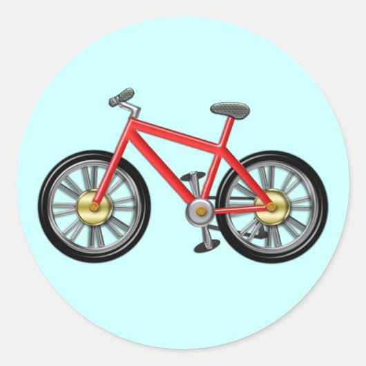 Sticker Rond Red Kids Bike (Devant)
