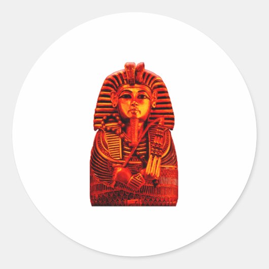 Sticker Rond Red King Tut (Devant)