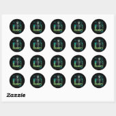 Sticker Rond Red One - Naughty Lister (Feuille)