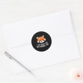 Sticker Rond Red Panda J'Aime Vraiment Red Pandas Ok (Enveloppe)