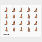 Sticker Rond Red Party Pony (Feuille)