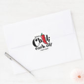 Sticker Rond Red Pepper Chili Cook Off Concours (Enveloppe)