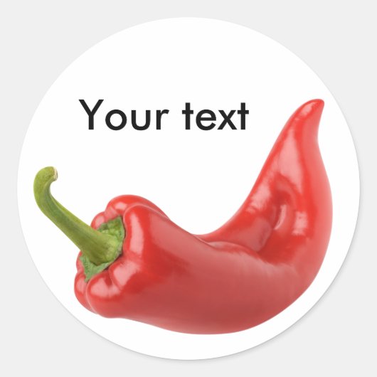 Sticker Rond Red pepper (homonymie) (Devant)