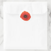 Sticker Rond Red Poppy (Sac)