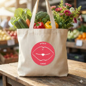 Sticker Rond Red Retro XOXO Lips Valentine