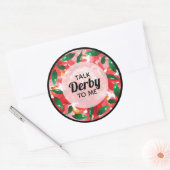 Sticker Rond Red Roses me parle Derby (Enveloppe)