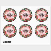 Sticker Rond Red Roses me parle Derby (Feuille)