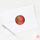 Sticker Rond Red Strawberry jam Christmas label (Enveloppe)