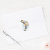 Sticker Rond Red Tail Hawk Art (Enveloppe)