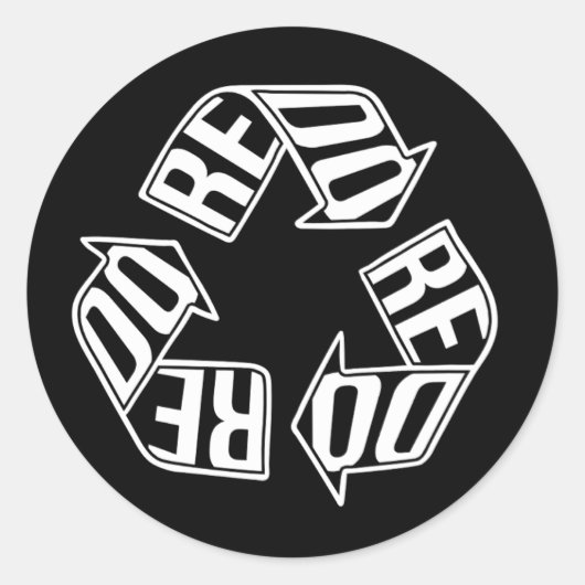 Sticker Rond Redo (Devant)
