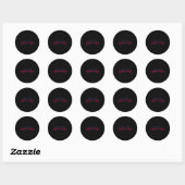 Sticker Rond Redonner du Sens Commun Citation Drôle (Feuille)