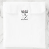 Sticker Rond Réduction, réutilisation, recyclage _ Protection D (Sac)