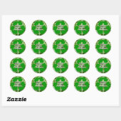 Sticker Rond Réduire, réutiliser, recycler (Feuille)