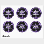 Sticker Rond Réduire, réutiliser, recycler la boucle Mobius (Feuille)