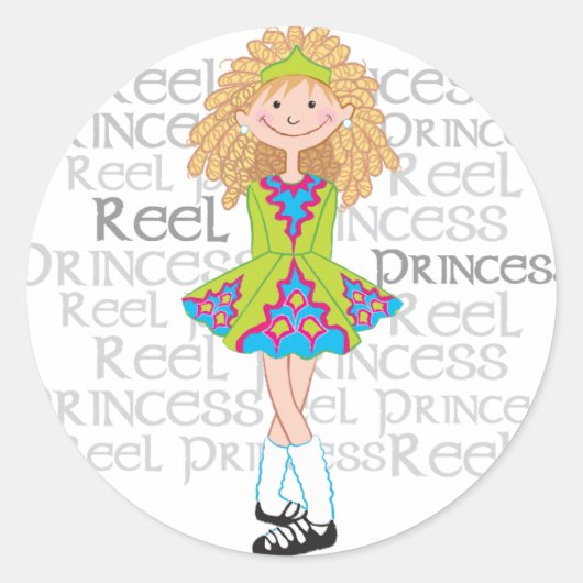 Sticker Rond Reel Blonde (Devant)