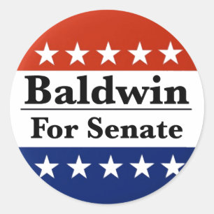 Sticker Rond Réélire Tammy Baldwin au Sénat américain 2024