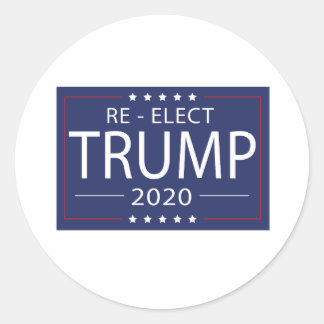 Sticker Rond Réélire Trump 2020 