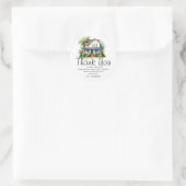 Sticker Rond Référence Merci immobilier Carré d'affaires (Sac)