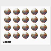Sticker Rond Reflections Peinture (Feuille)