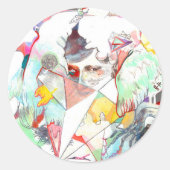 STICKER ROND REFLÉTER LES BÂTIMENTS (Devant)