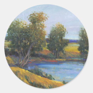 Sticker Rond Réflexion de l'arbre II