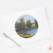 Sticker Rond Réflexion de l'arbre II (Enveloppe)