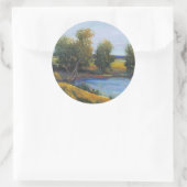 Sticker Rond Réflexion de l'arbre II (Sac)