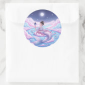 Sticker Rond Réflexion du clair de lune (Sac)