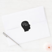 Sticker Rond Réflexion sur le drame (Enveloppe)
