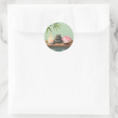 Sticker Rond Réflexion Tranquille - (Sac)