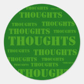 Sticker Rond Réflexions (Devant)