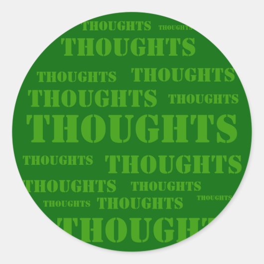 Sticker Rond Réflexions (Devant)