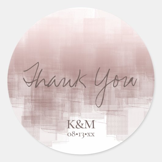 Sticker Rond Réflexions aquarelle Merci cannelle ID774 (Devant)