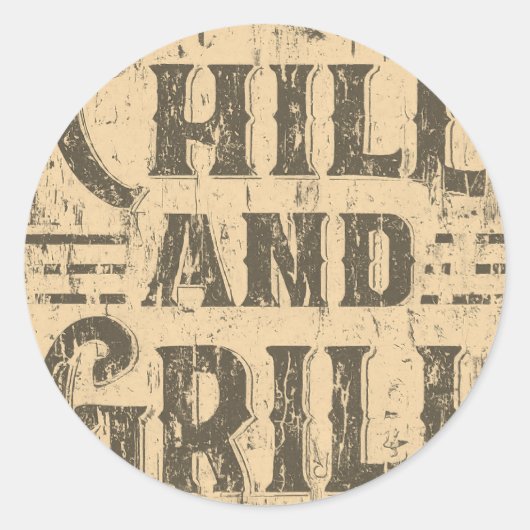 Sticker Rond Refroidissement Et Grill (Devant)