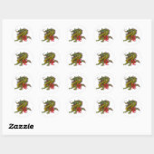 Sticker Rond Regal Chinese Dragon (Feuille)