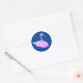 Sticker Rond Regal Swan Animaux de la faune (Enveloppe)