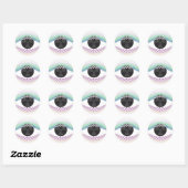 Sticker Rond Regarde mes yeux (Feuille)