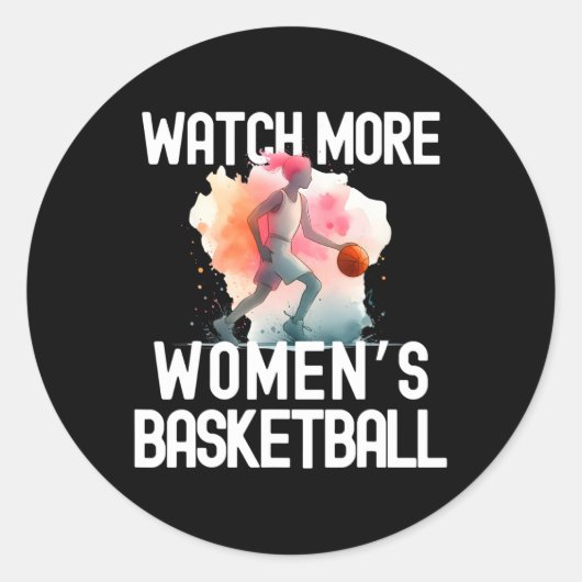 Sticker Rond Regarder plus de femmes Sketll 3 (Devant)