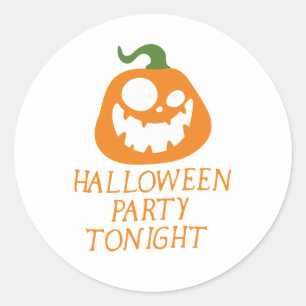 Sticker Rond Regardez cette Halloween effrayante