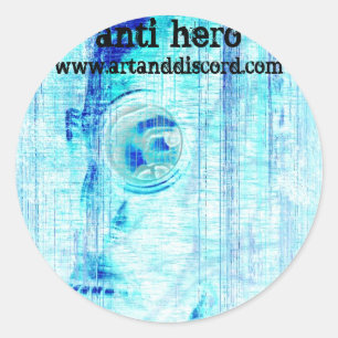 Sticker Rond Regardez-moi dans l'autocollant d'oeil