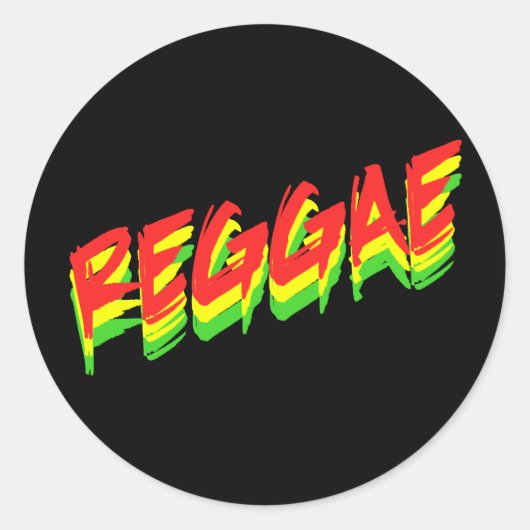 Sticker Rond Reggae (Devant)