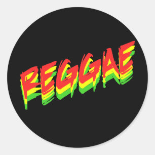 Sticker Rond Reggae