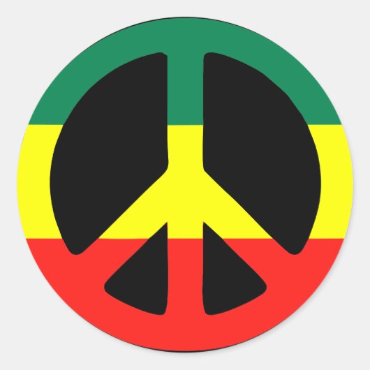 Sticker Rond Reggae (Devant)