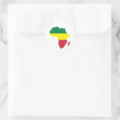 Sticker Rond Reggae d'Afrique (Sac)