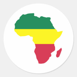 Sticker Rond Reggae d'Afrique