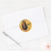 Sticker Rond Reggae Jamaican Birthday Party (Enveloppe)