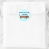 Sticker Rond Règle Dachshunds (Sac)